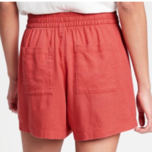 GAP Factory Orange Desert Flower Pull-On Utility Shorts - Picture 4 of 14